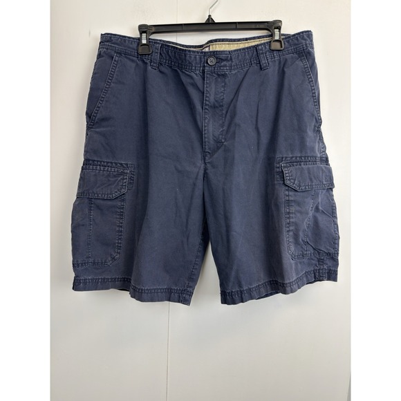 Izod Other - Izod Shorts Men's 38X10 Cargo Cotton‎ Canvas Distressed Navy Blue